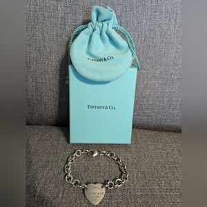 Tiffany & Co Heart Tag Bracelet In Silver